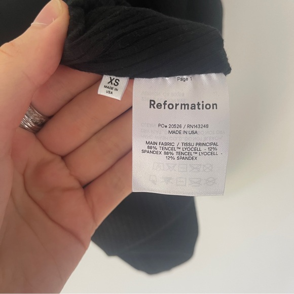 Reformation Ossie knit tank black XS - Picture 5 of 5